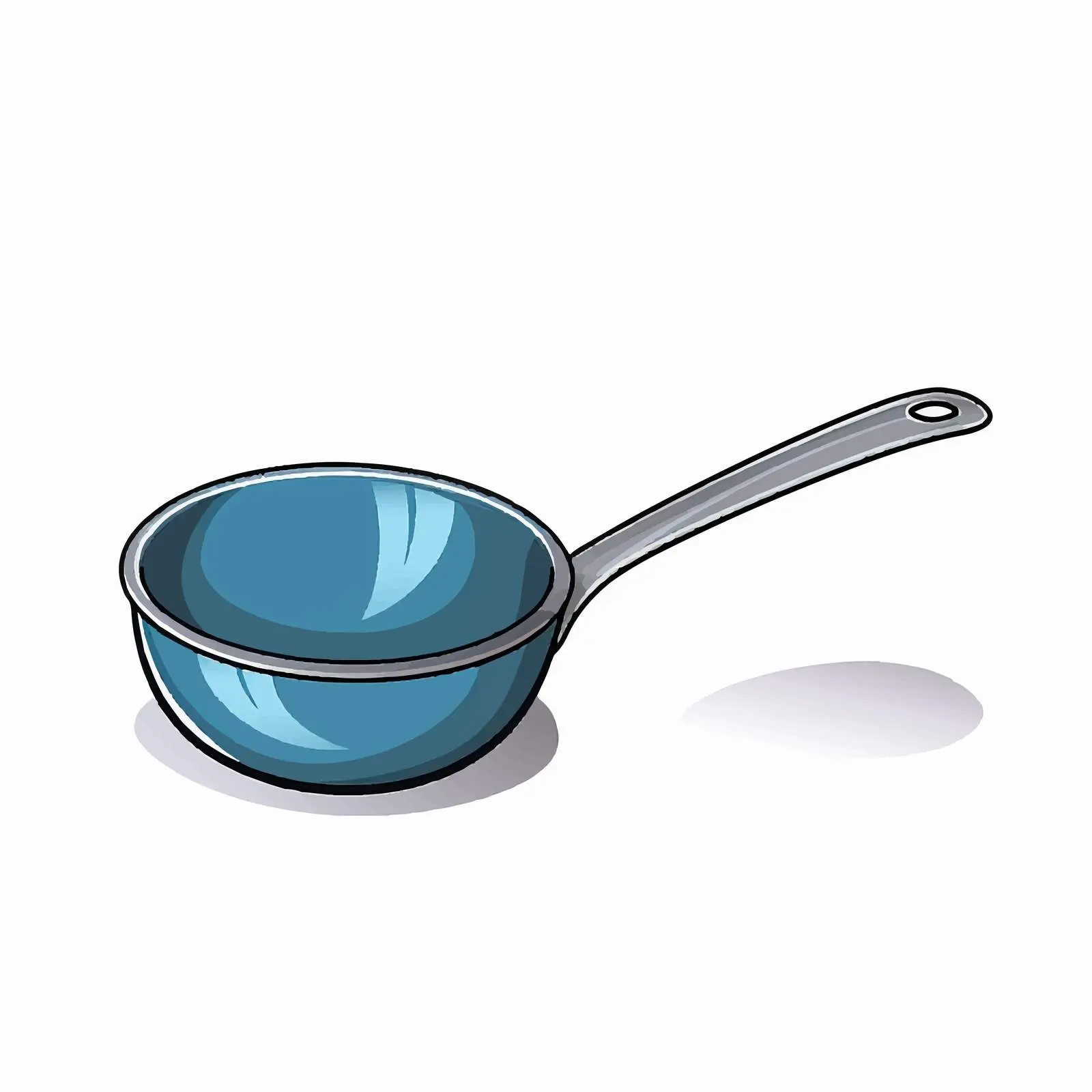 Cartoon Line Art of a Kitchen Ladle – free kitchen concept image from Dotvec