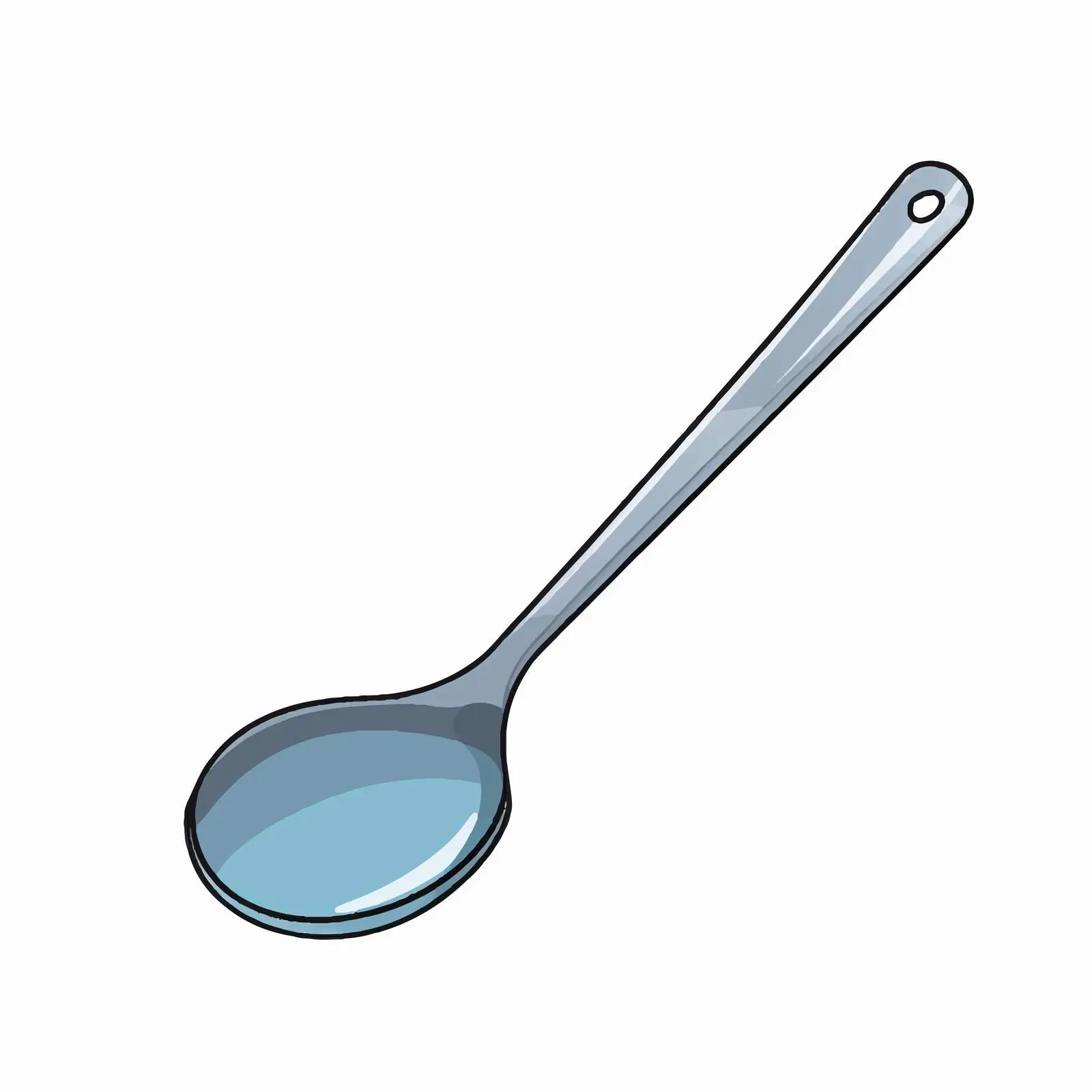 Cartoon Ladle Line Vector Illustration — free download from Dotvec