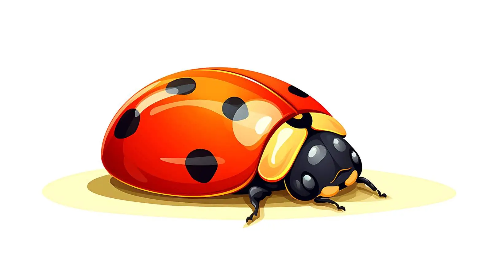 Sleepy Ladybug Vector Illustration — free download from Dotvec