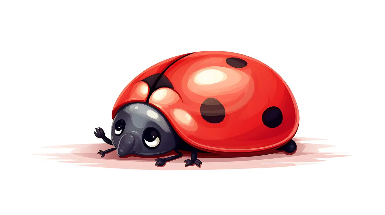 Sleepy Ladybug Vector Illustration — free download from Dotvec