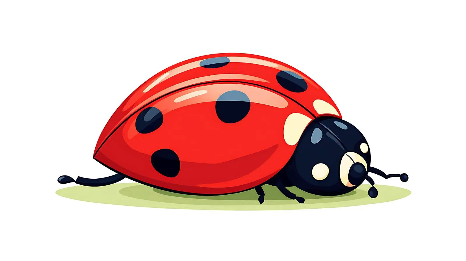 Sleepy Ladybug Vector Illustration – free ladybug image from Dotvec