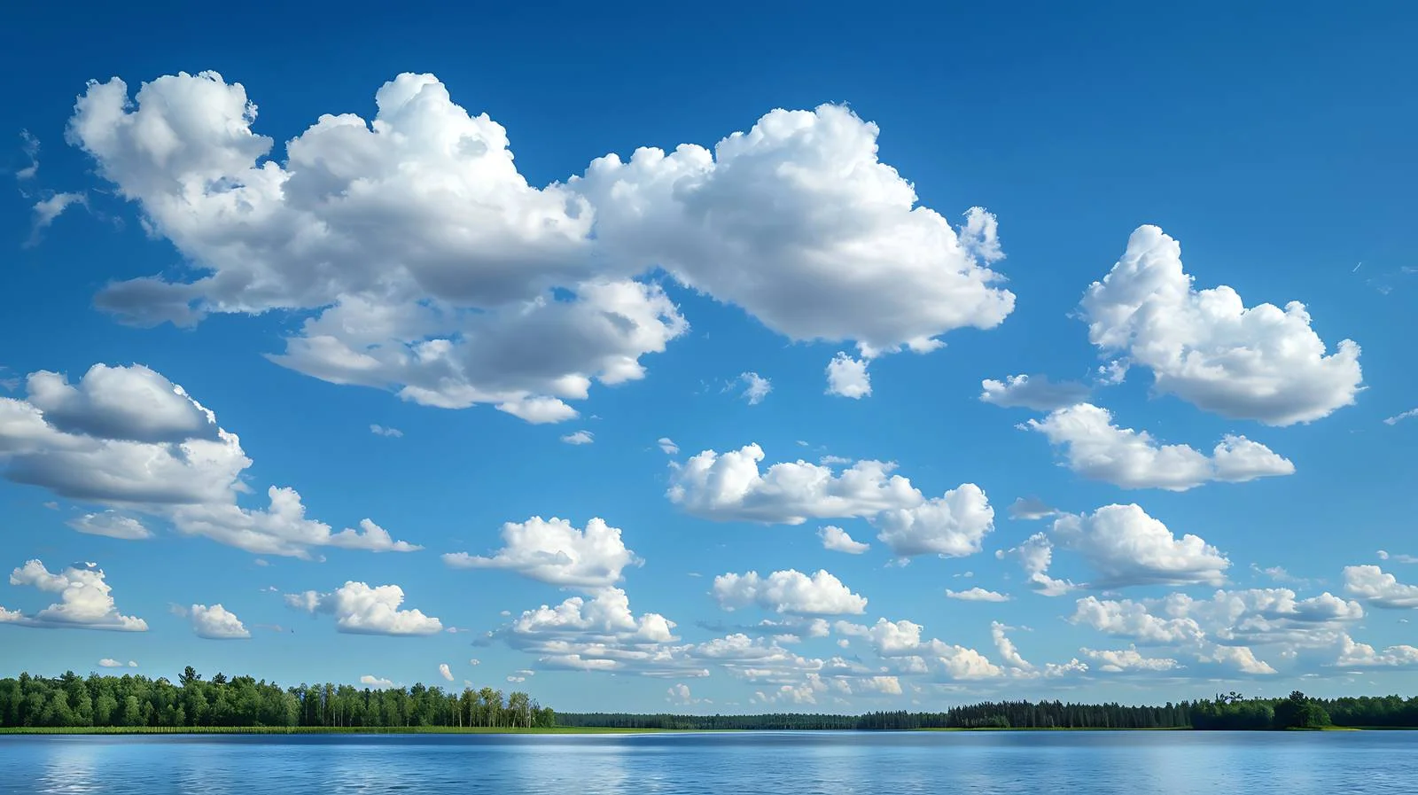 Tranquil Lake in Northern Minnesota with Clouds — free download from Dotvec