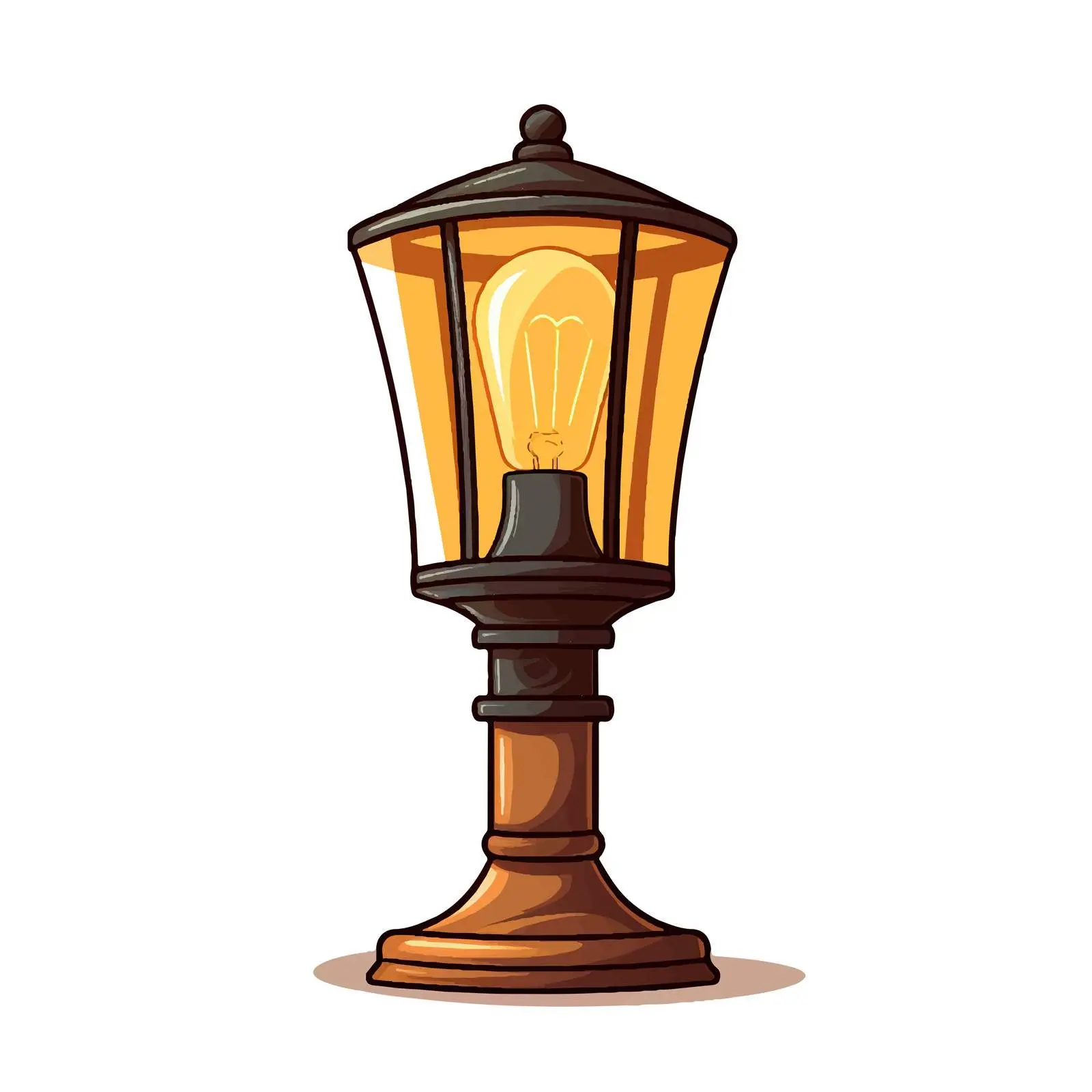 Stylish Lamp Vector Illustration for Wall Backgrounds — free download from Dotvec
