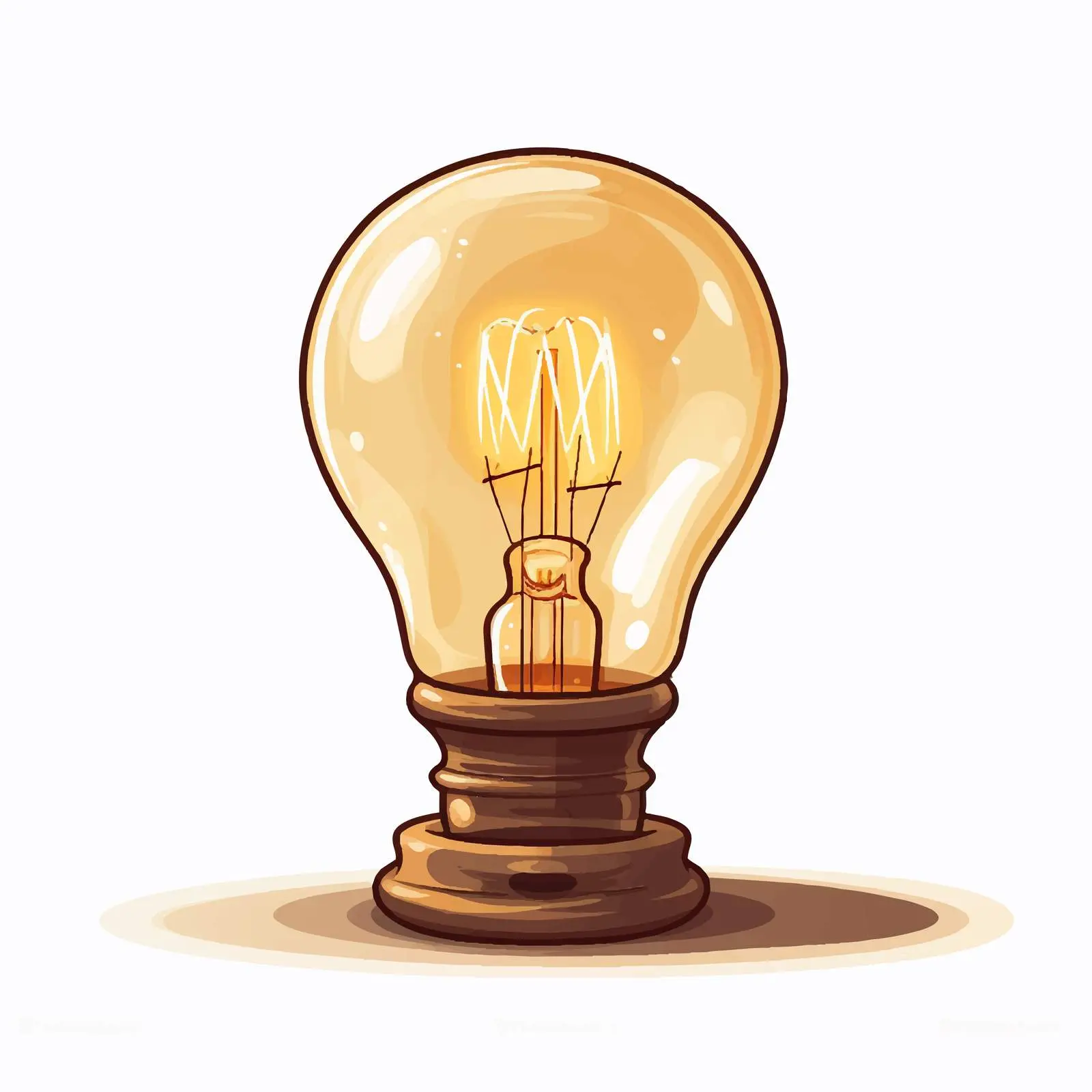 Top View Lamp Vector Illustration on White Background — free download from Dotvec