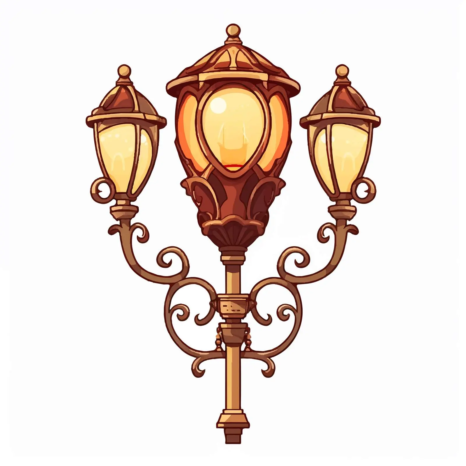 Top View Lamp Vector Illustration on White Background — free download from Dotvec