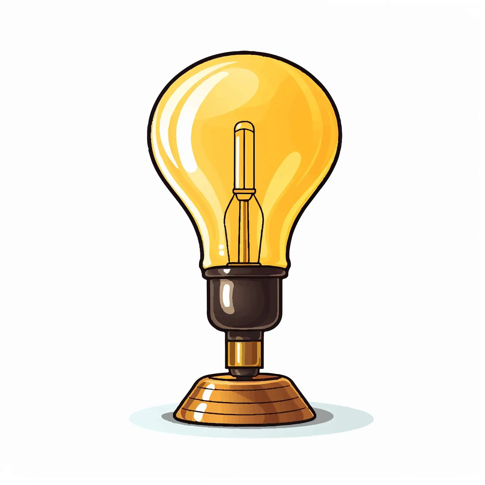 Top View Lamp Vector Illustration on White Background — free download from Dotvec