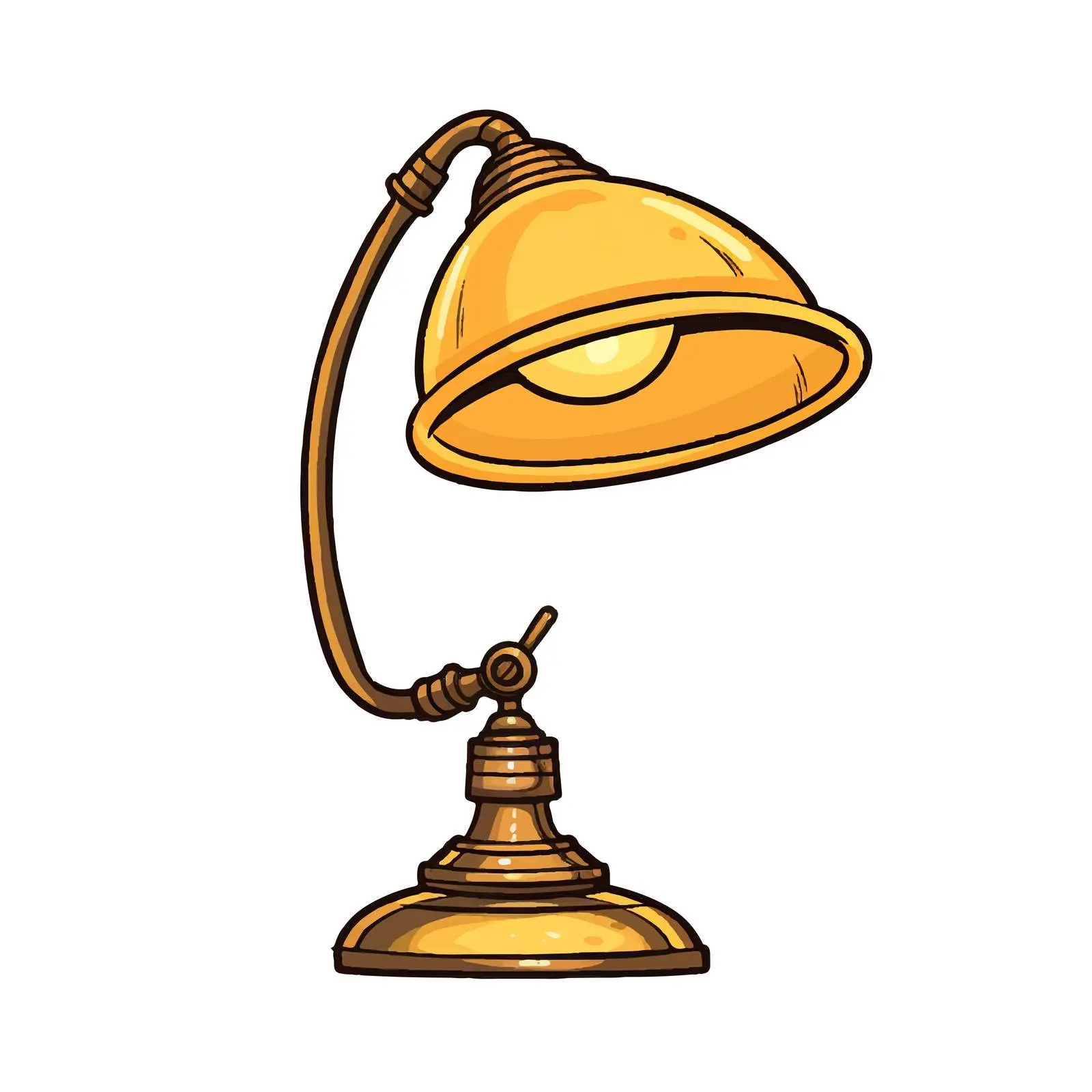 Top View Lamp Vector Illustration on White Background — free download from Dotvec