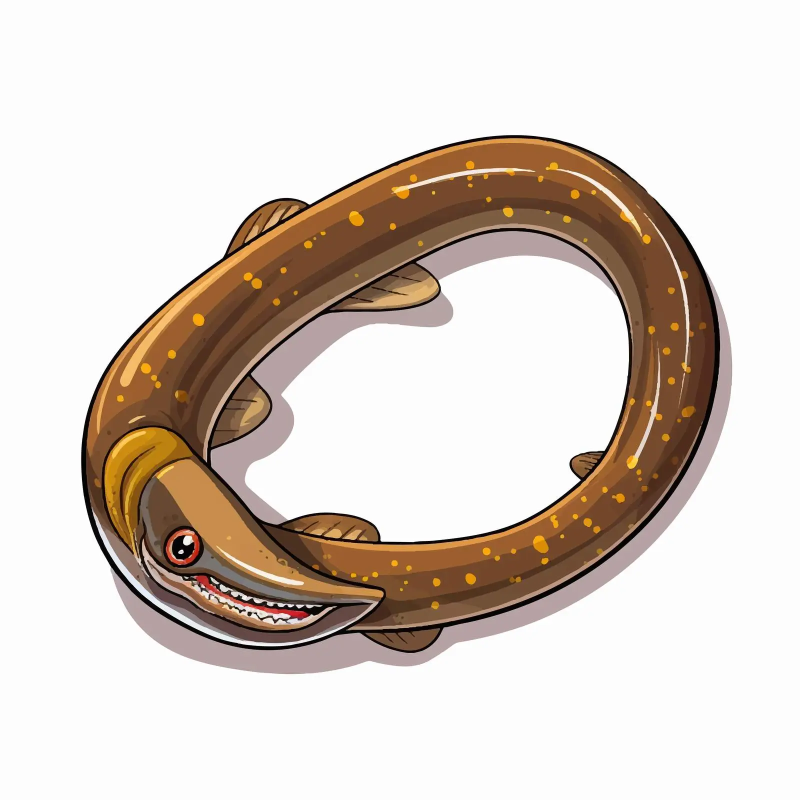 Lamprey Vector Illustration on White Background — free download from Dotvec