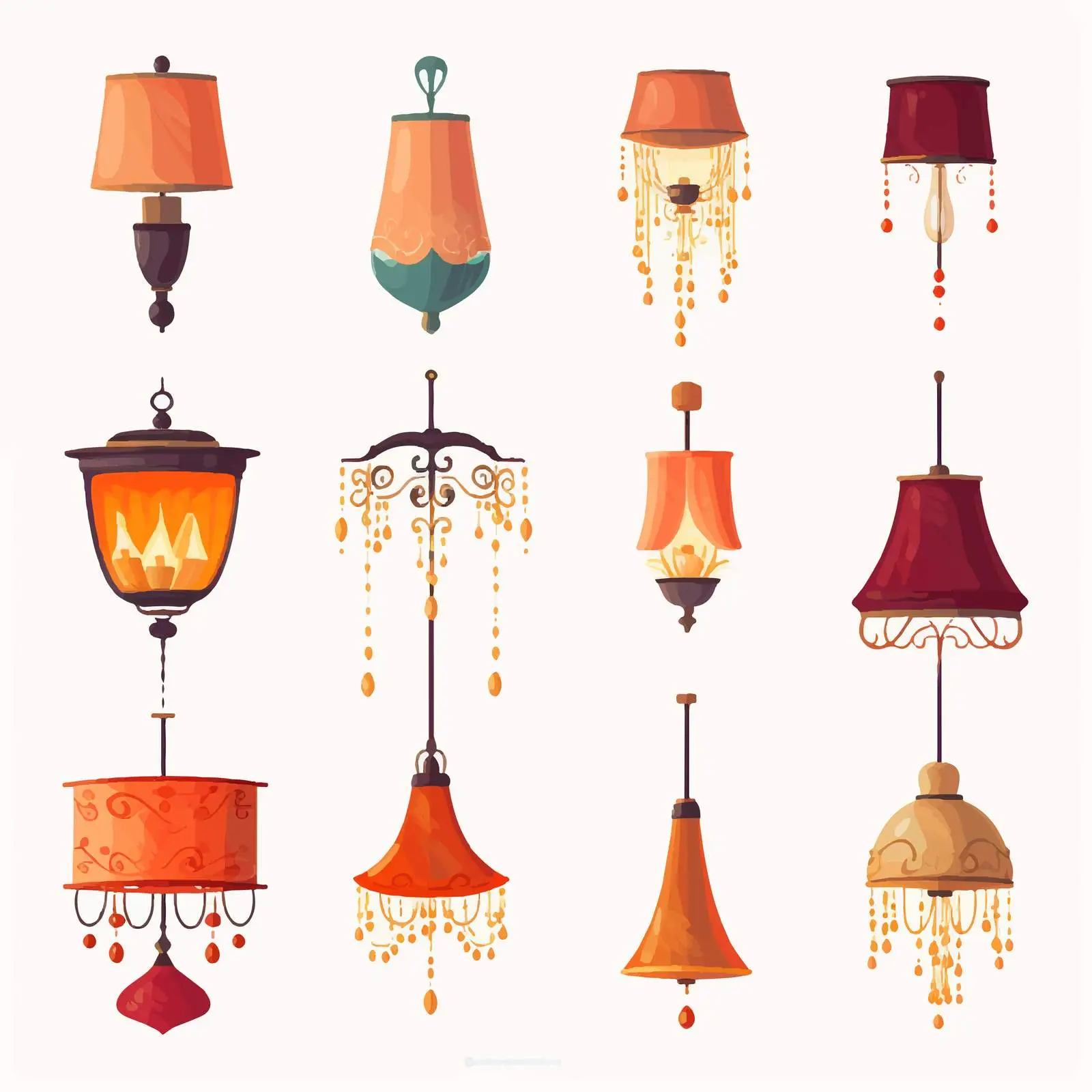 Illumination Store Ad Background for Lamps — free download from Dotvec