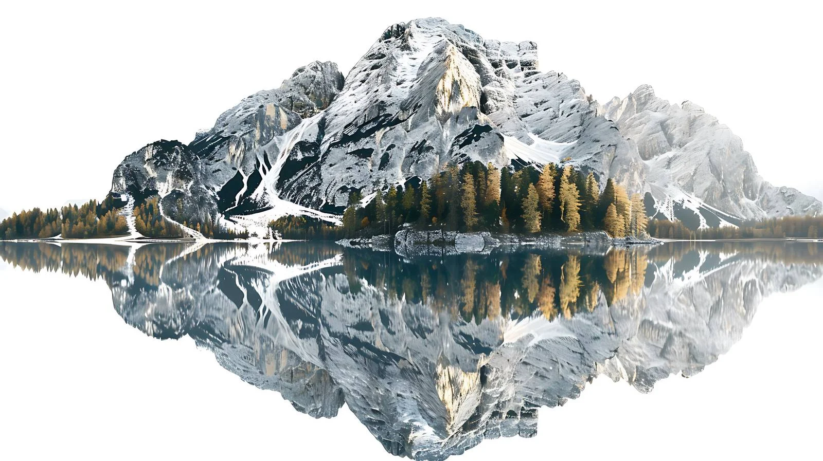 Tranquil Lago di Braies amidst Dolomite — free download from Dotvec
