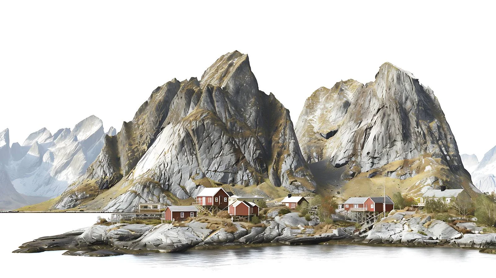 Captivating Norweigan Lofotens Hamnoy Scenery — free download from Dotvec