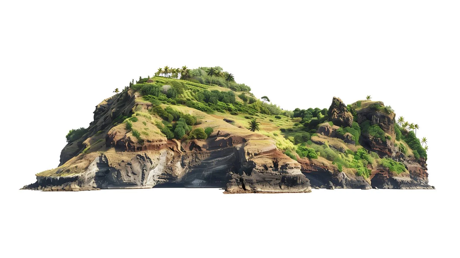 Tranquil Madeira Island Landscape in White — free download from Dotvec