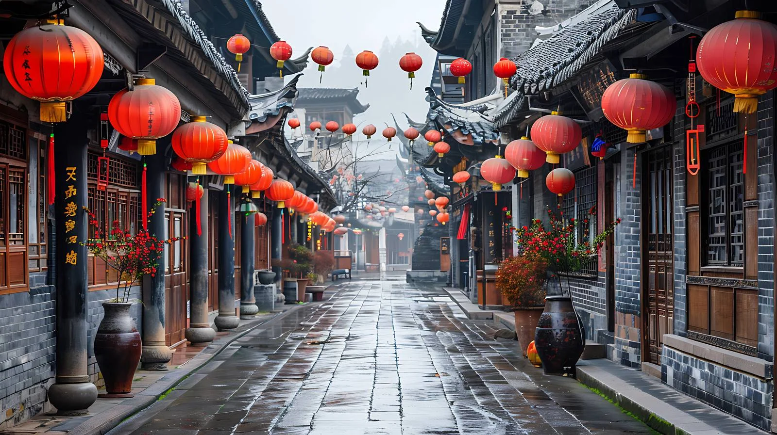 Historic Langzhong City in Sichuan Province — free download from Dotvec