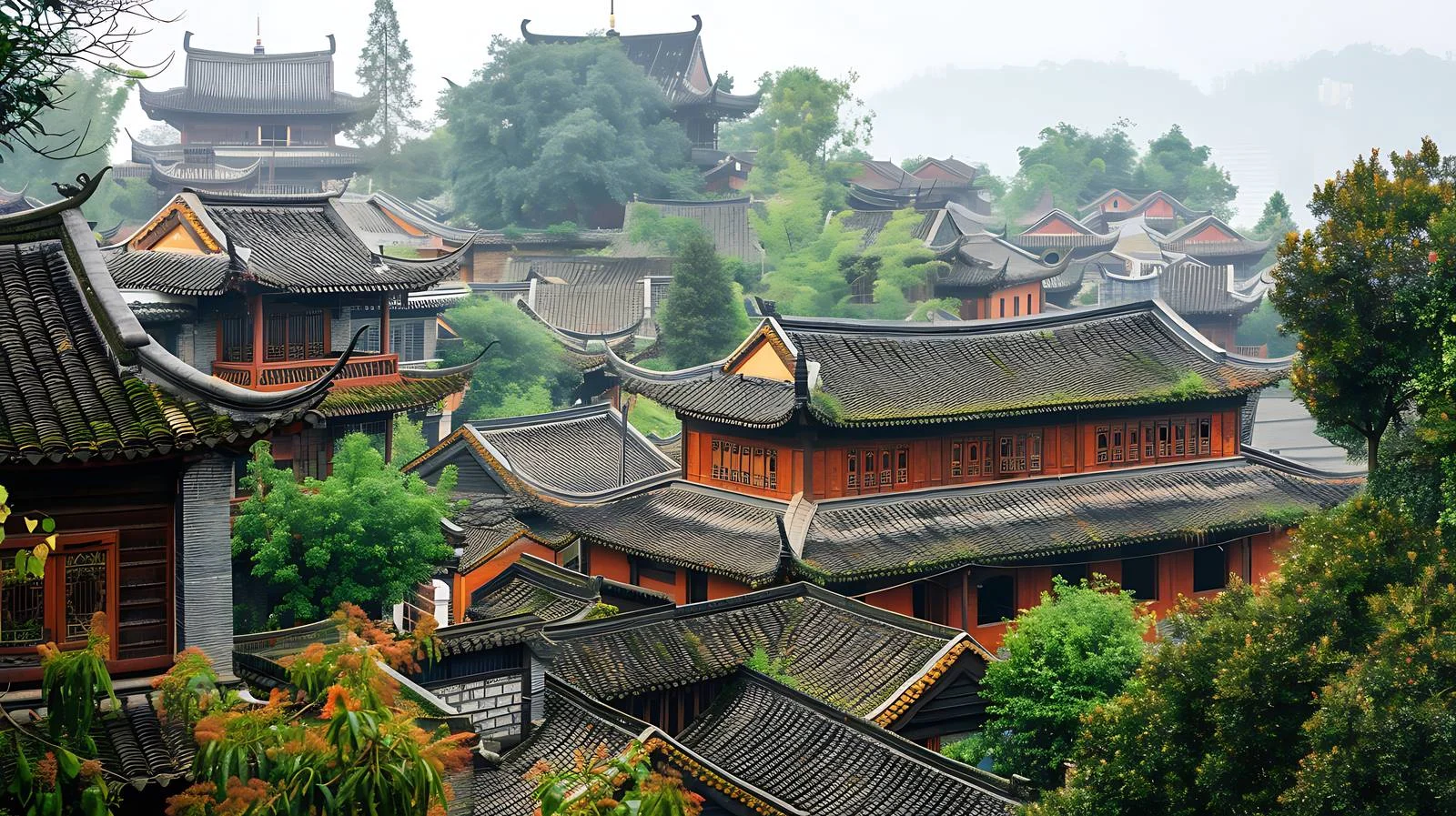 Exploring Langzhong Ancient City in Sichuan — free download from Dotvec