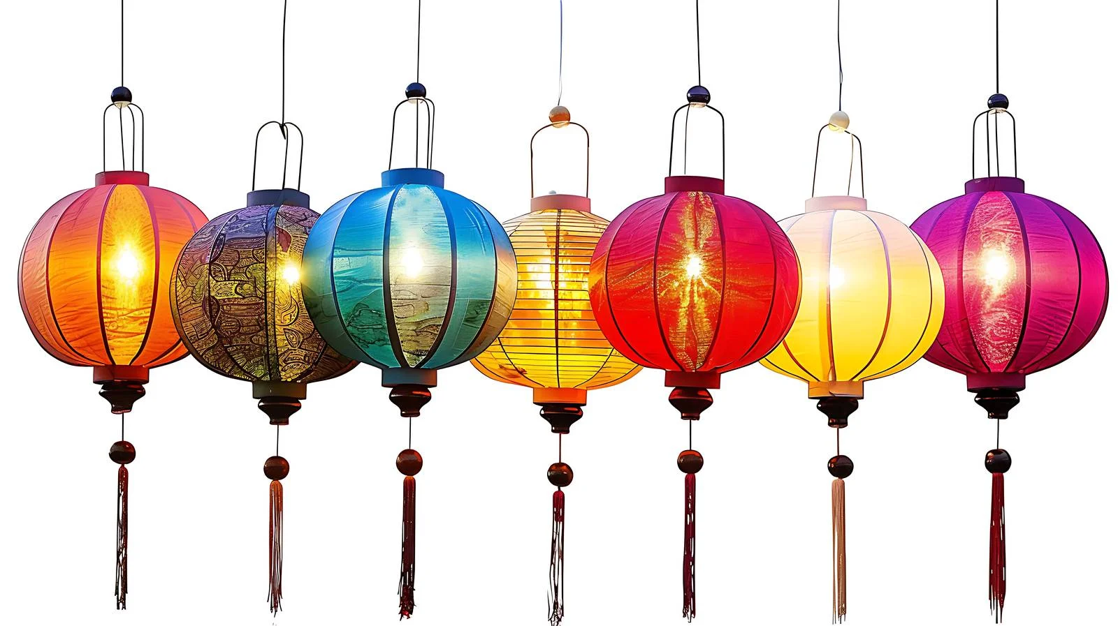 Lantern Festival Isolated White Background — free download from Dotvec