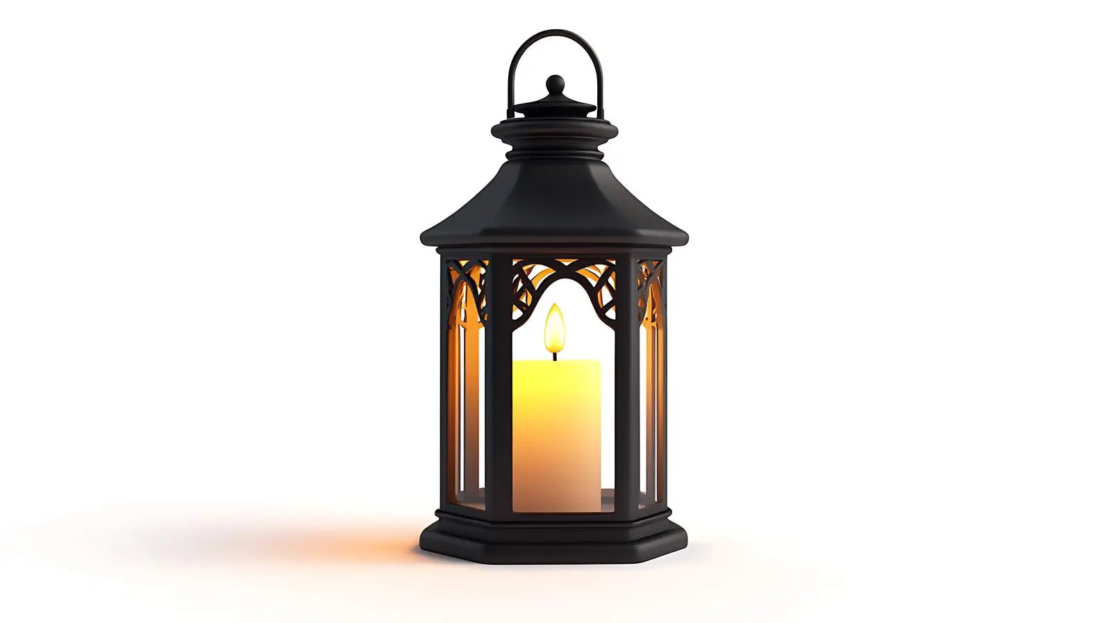 Elegant Lantern Illuminated on White Background — free download from Dotvec