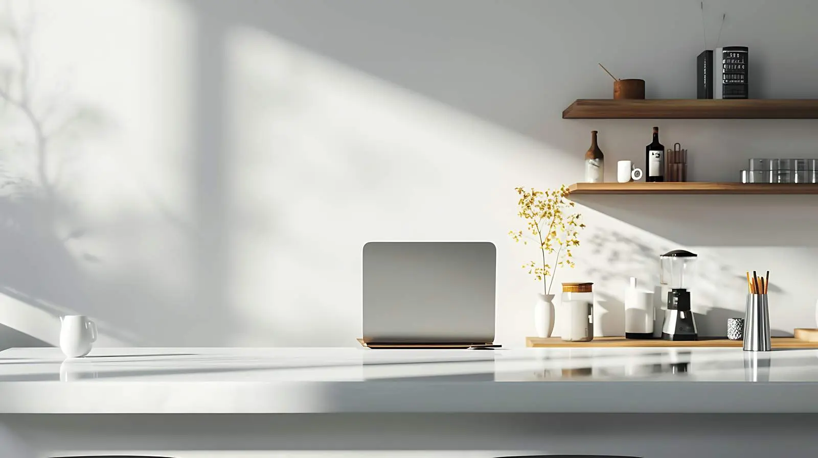 Laptop on Green Velours Background with Sunlight — free download from Dotvec