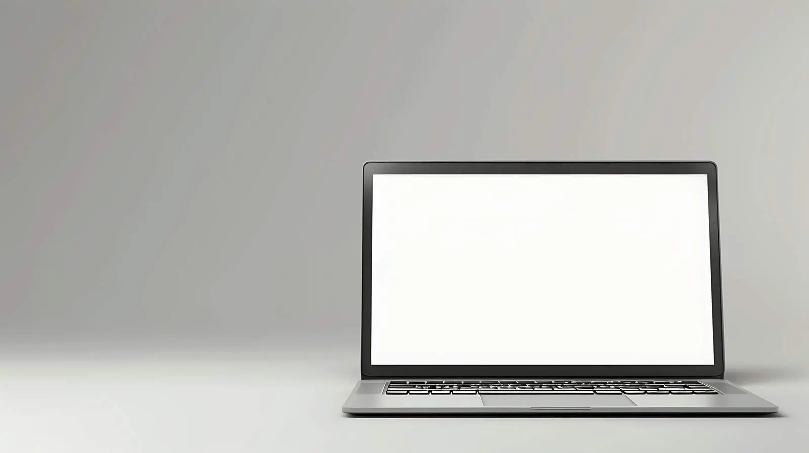 Laptop Computer on Grey Background — free download from Dotvec