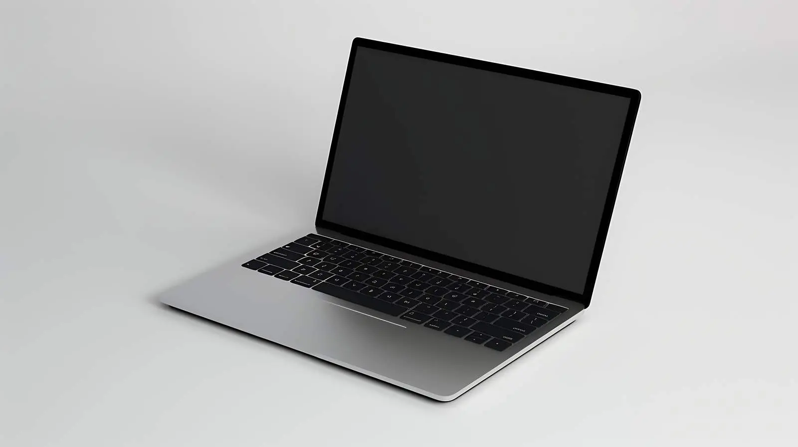 Laptop Computer on Grey Background – free wireless image from Dotvec