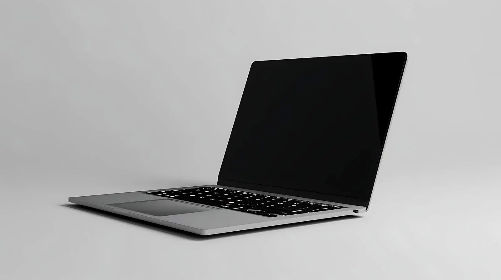 Laptop Computer on Grey Background Isolated — free download from Dotvec