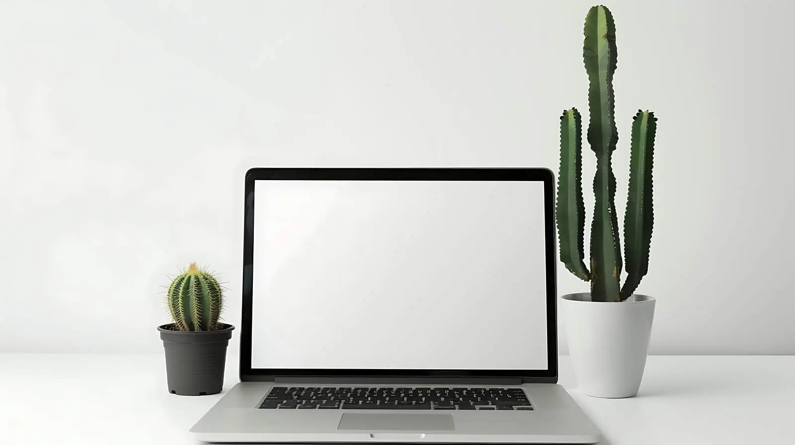 Minimalist Laptop with Blank Screen Space — free download from Dotvec