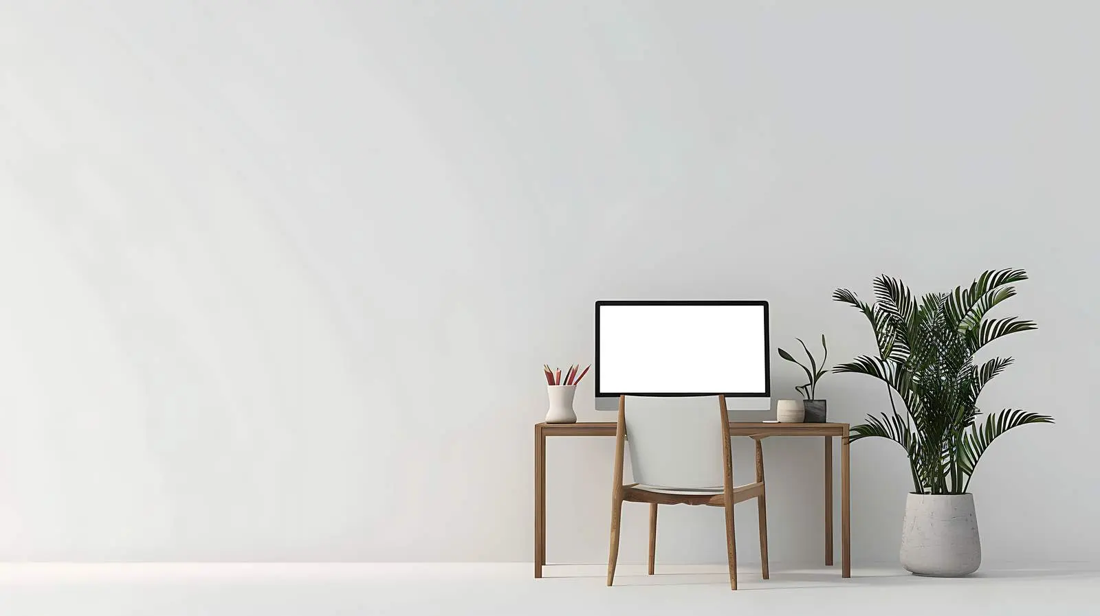 Minimalist Laptop Computer with Blank Screen Space — free download from Dotvec