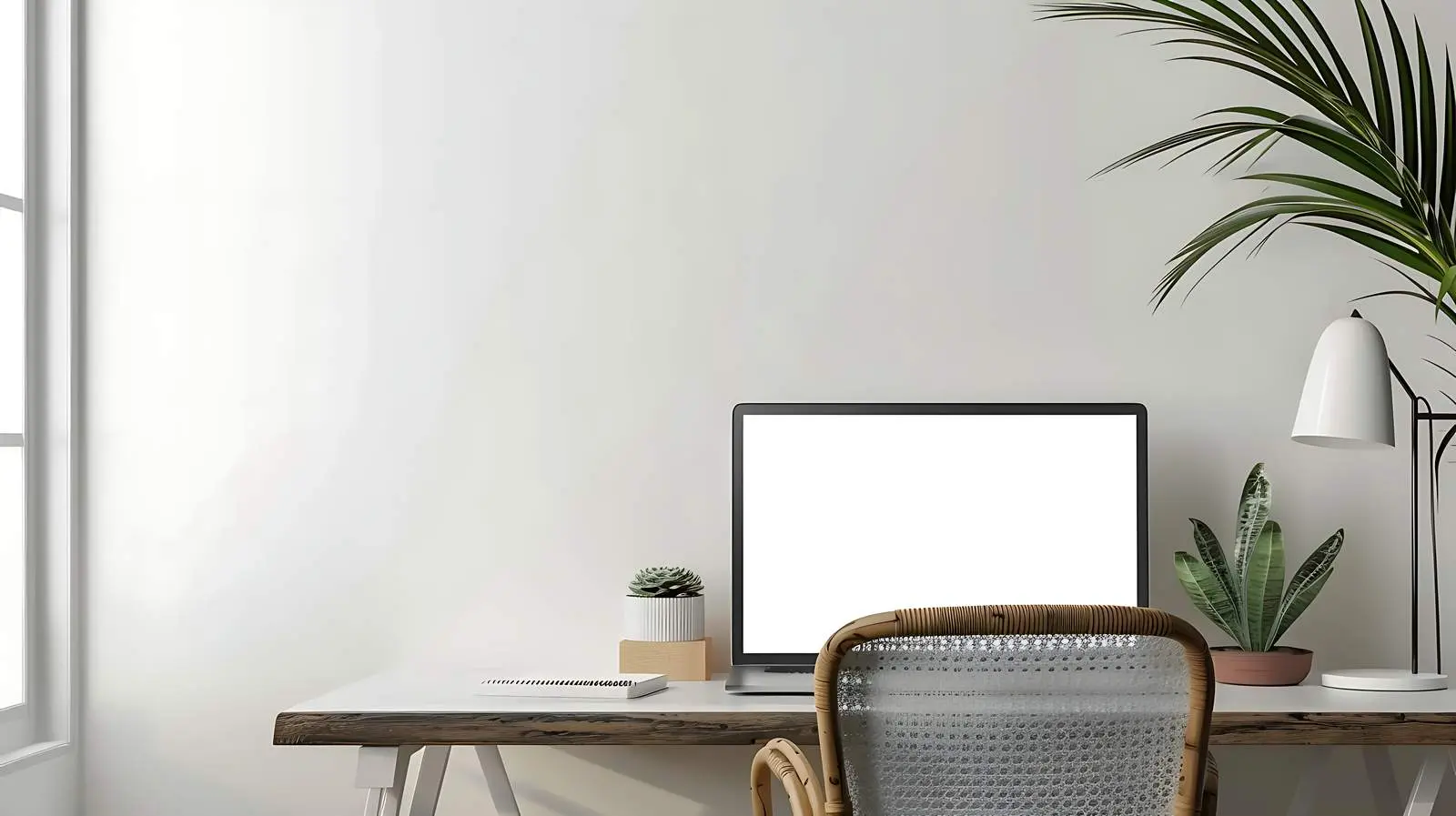 Minimalist Laptop Computer with Blank Screen Space — free download from Dotvec