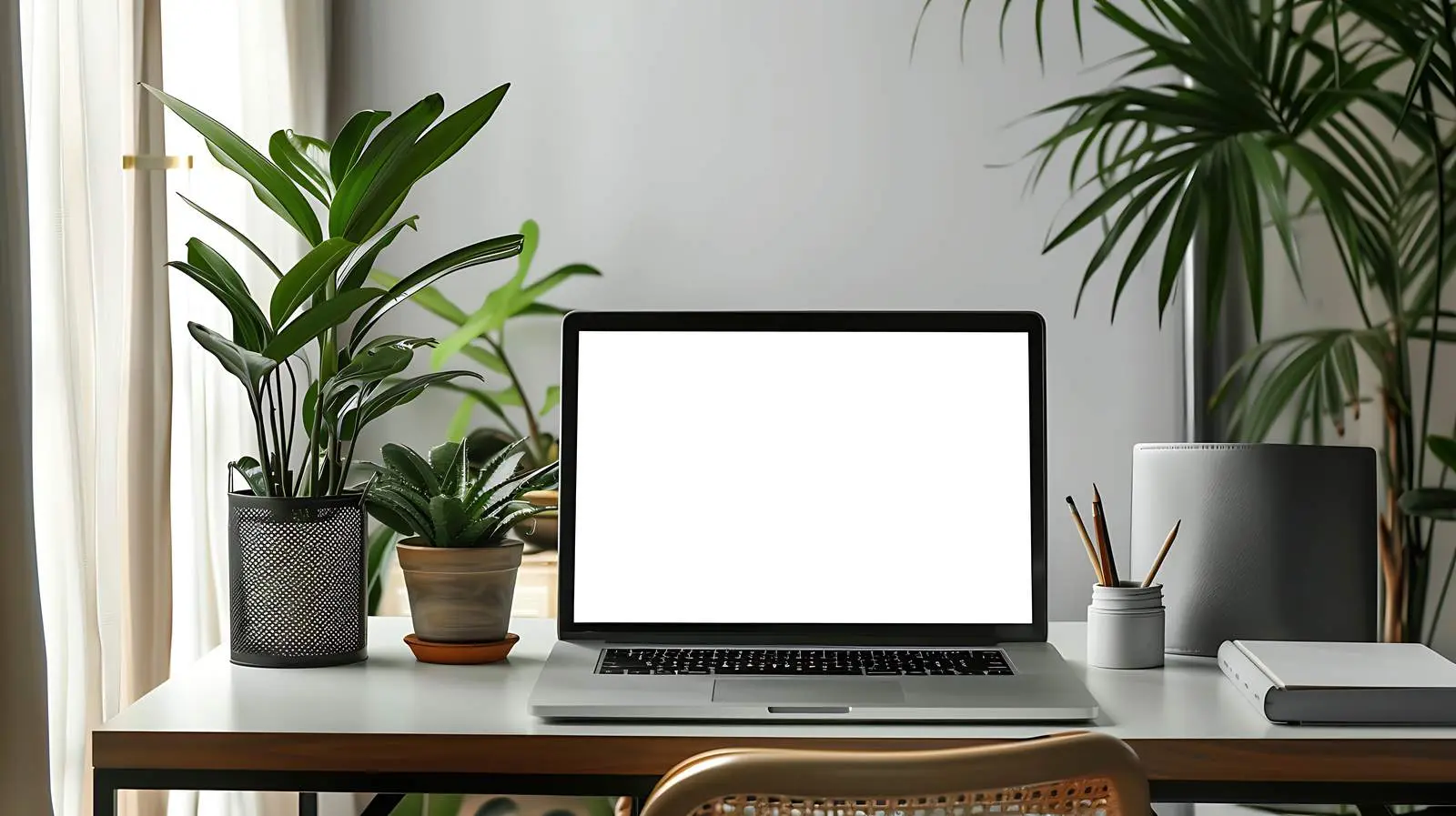 Minimalist Laptop with Blank Screen for Design — free download from Dotvec