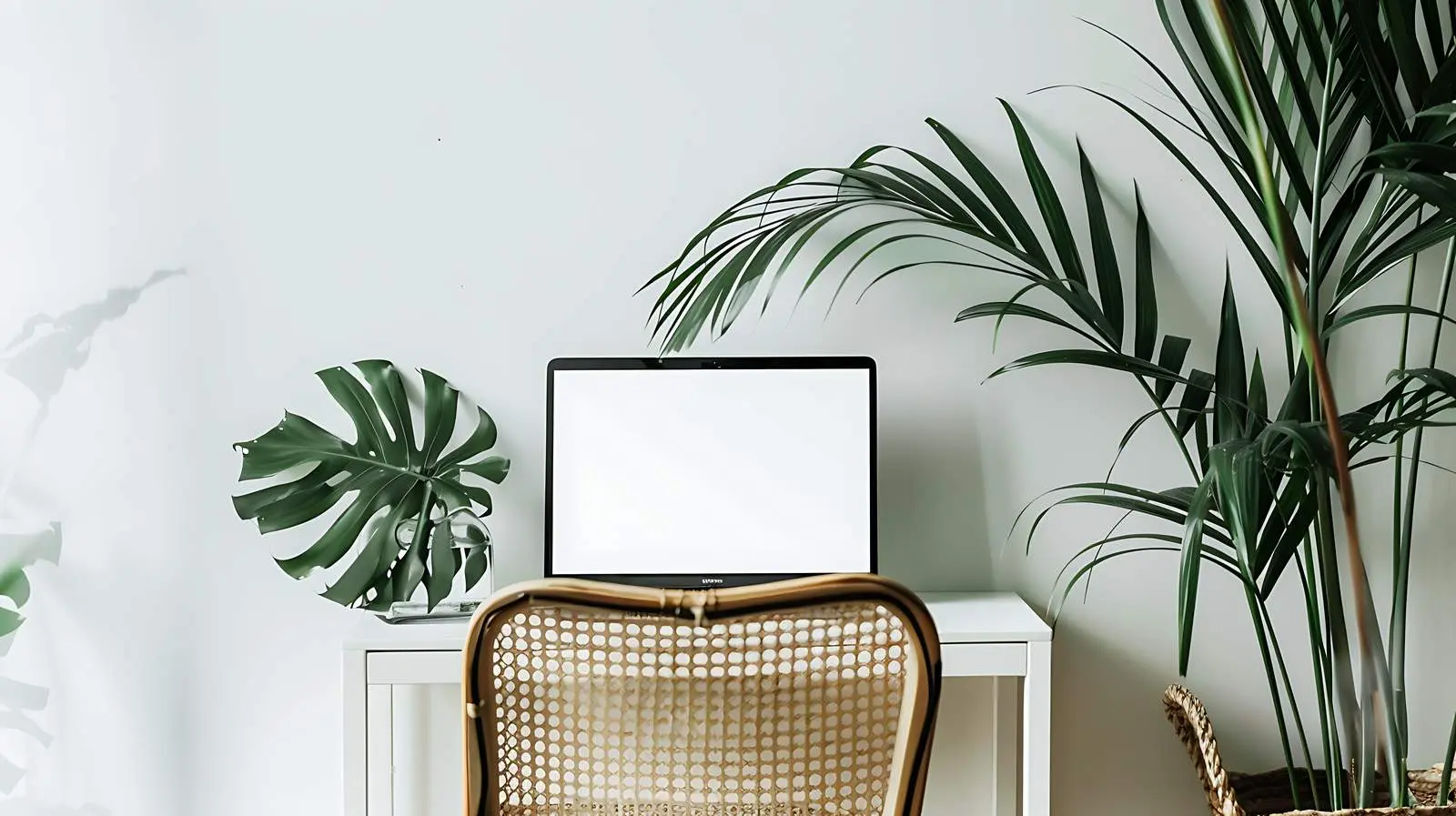 Laptop on Chair in Tropical Setting — free download from Dotvec