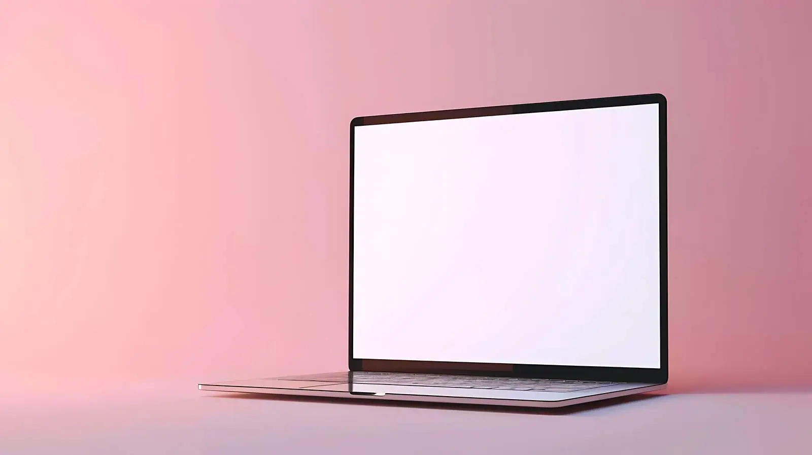 Laptop on Console with Blank Screen — free download from Dotvec