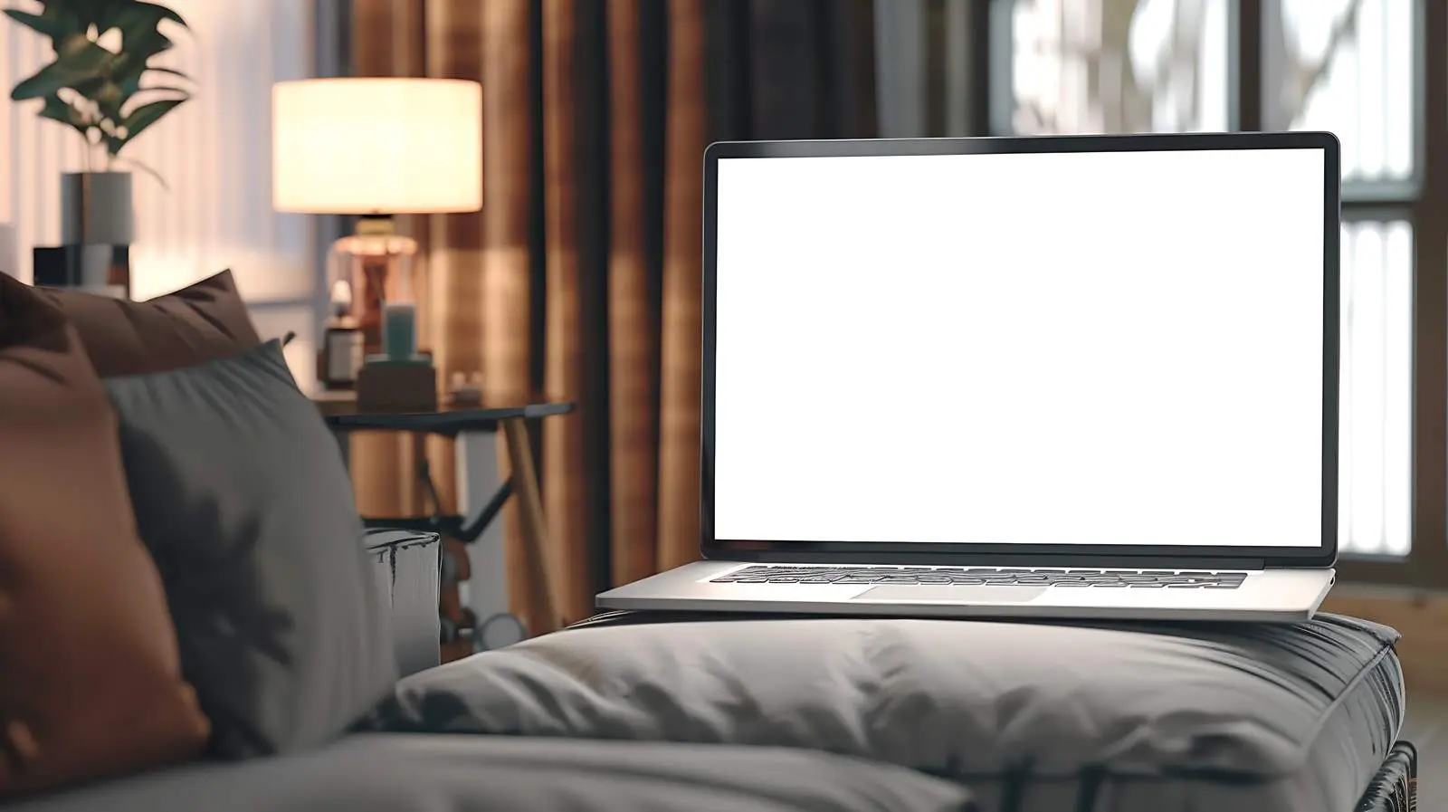 Laptop with Blank Screen and Copy Space — free download from Dotvec