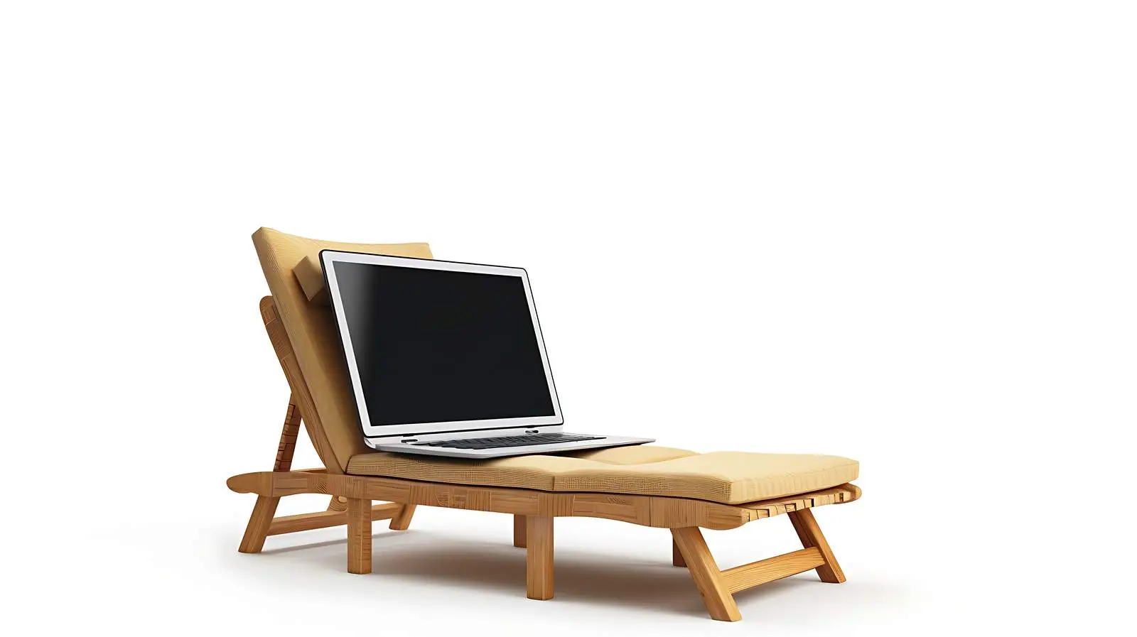 Laptop with Blank Screen and Copy Space — free download from Dotvec