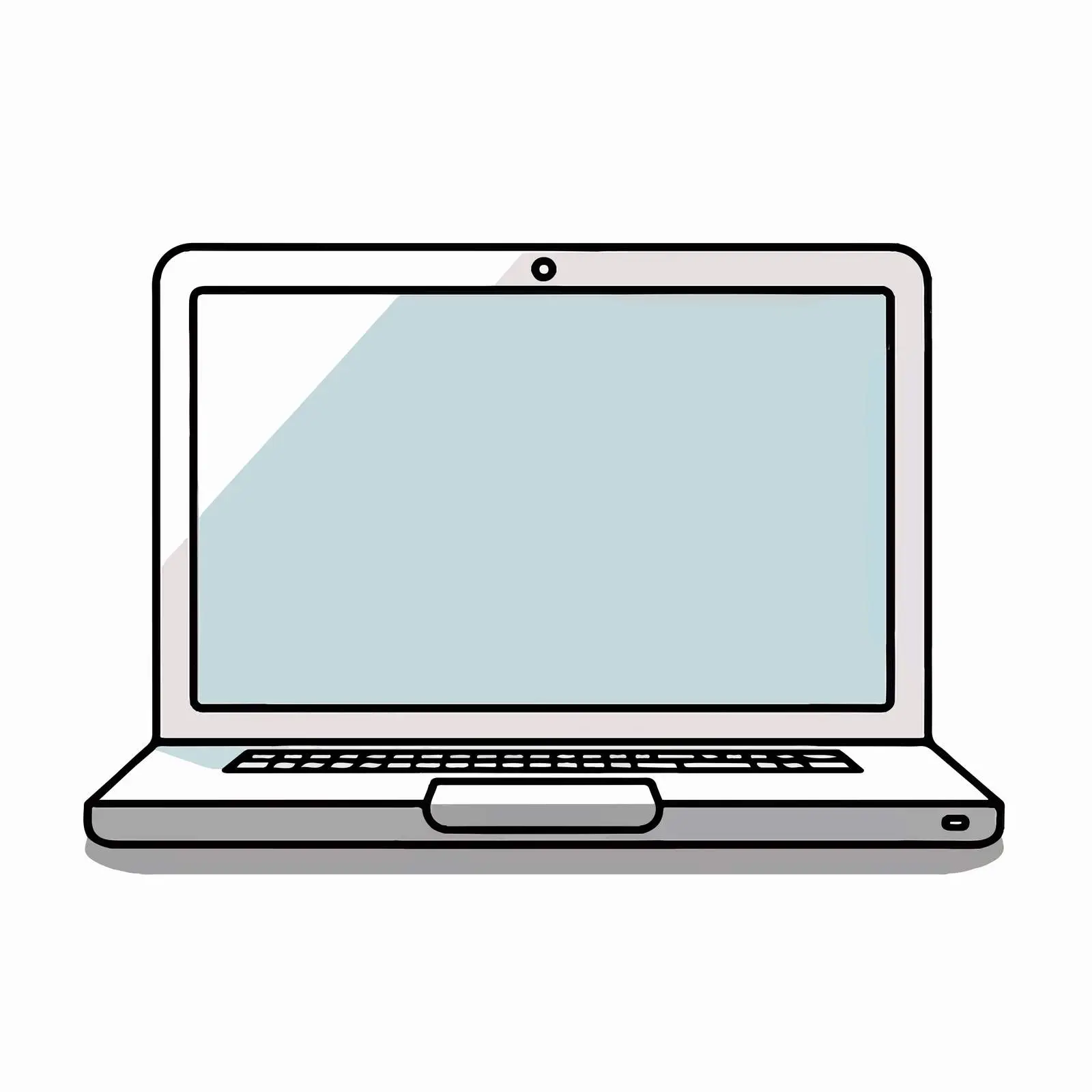 Cartoon Laptop Vector Illustration — free download from Dotvec