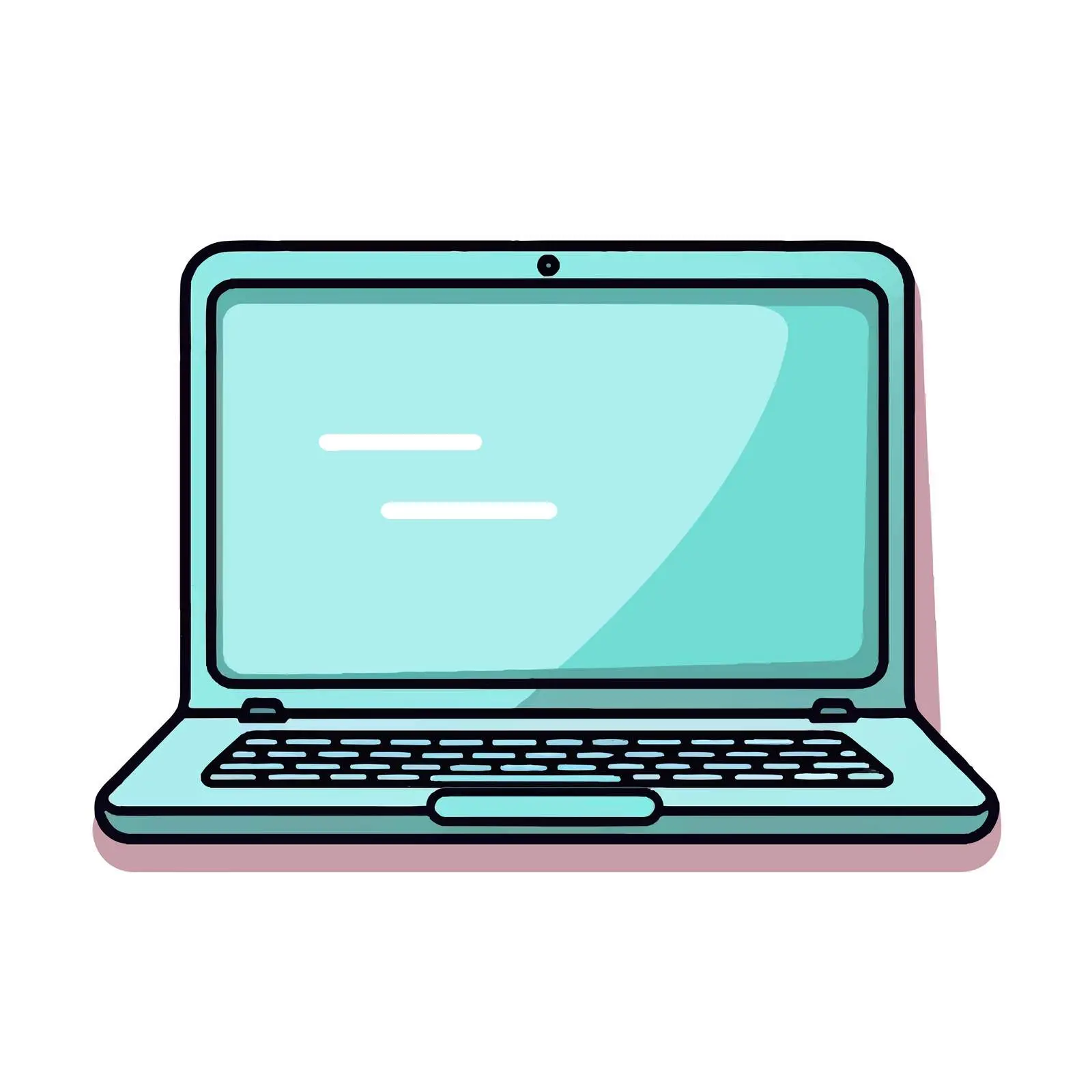 Cartoon Laptop Vector Illustration Design — free download from Dotvec