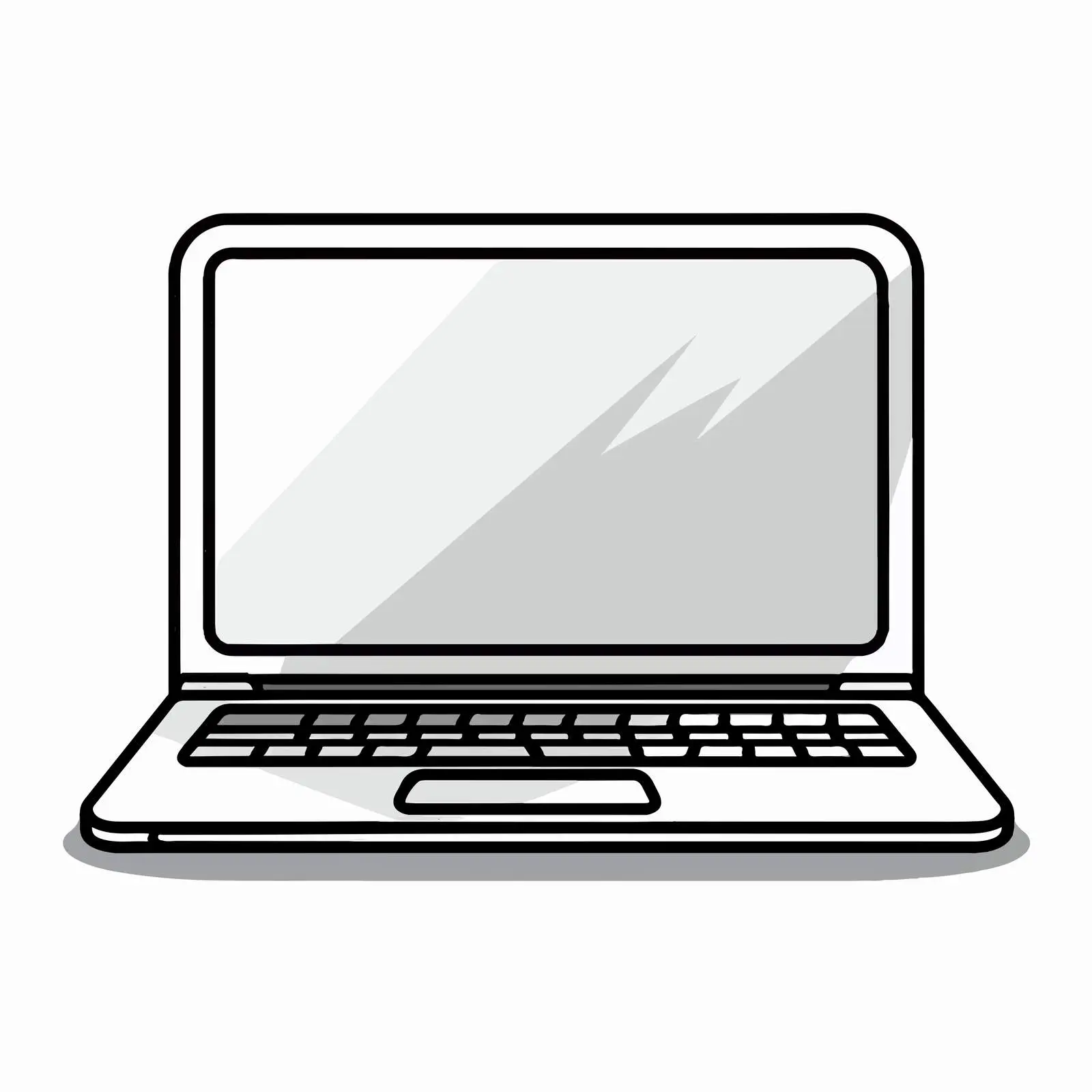 Cartoon Laptop Vector Illustration Design — free download from Dotvec