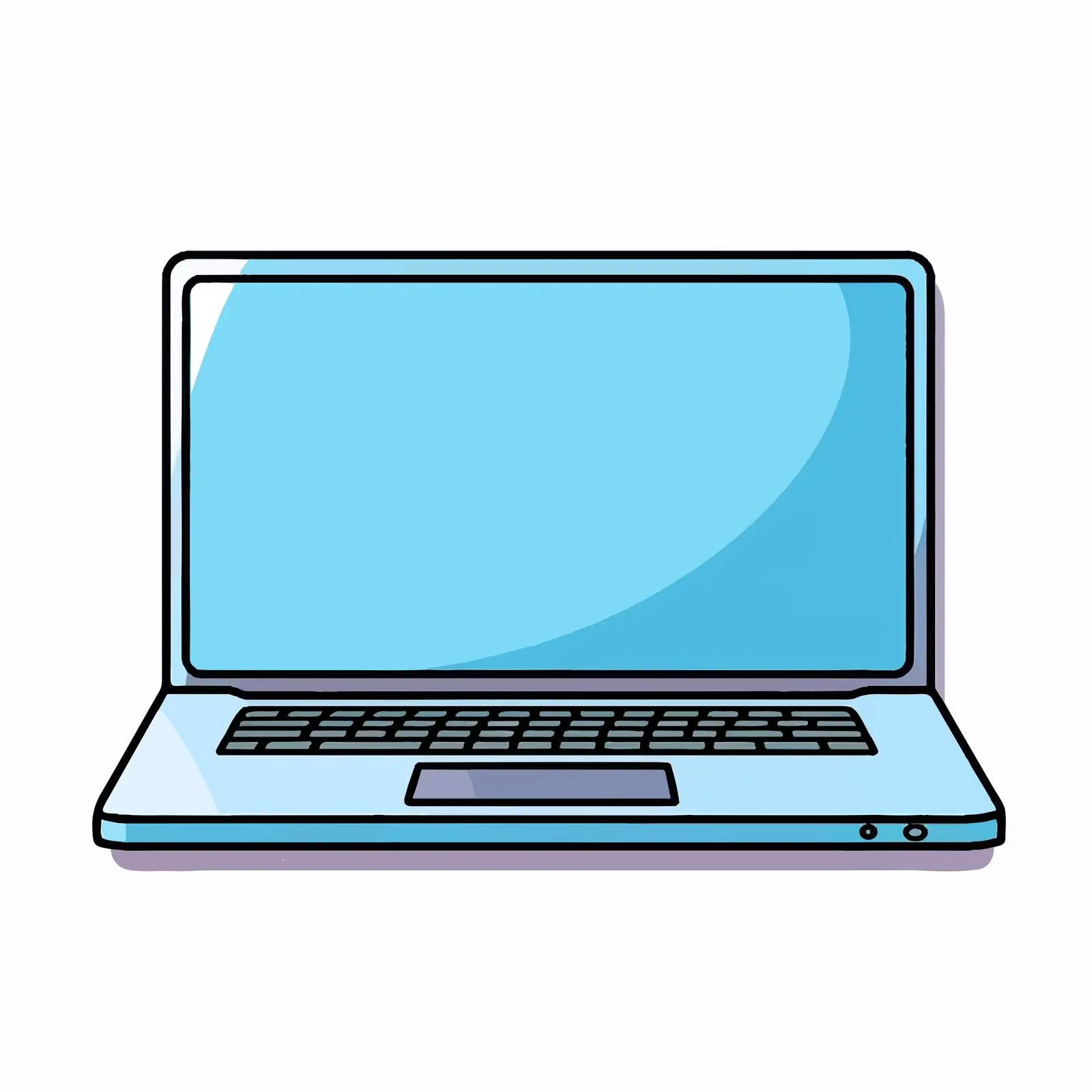 Laptop Vector Illustration on White Background — free download from Dotvec