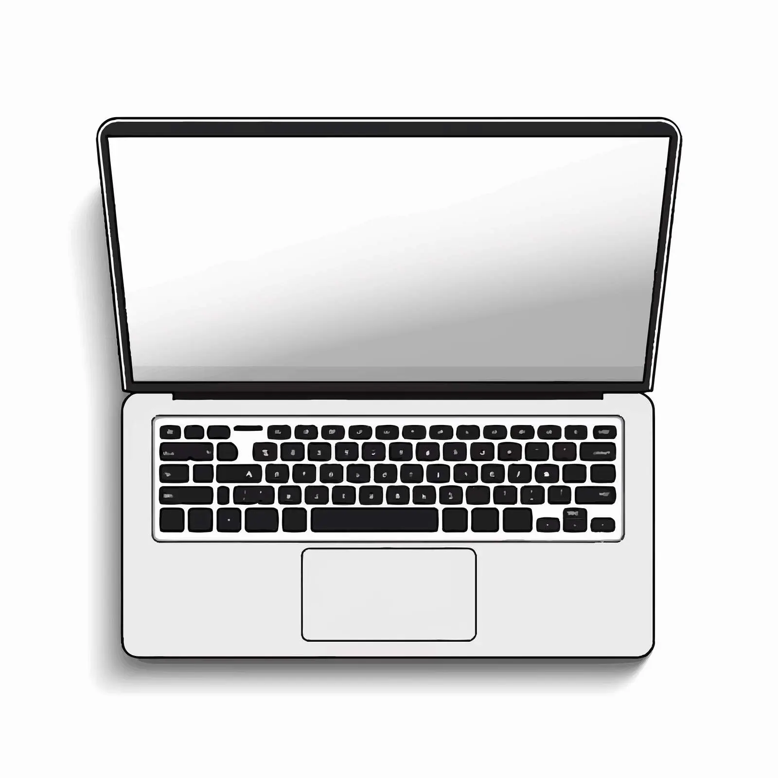 Laptop Vector Illustration on White Background — free download from Dotvec