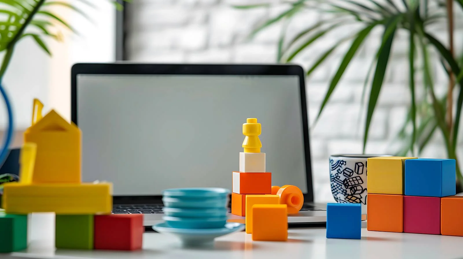 Workspace Setup with Building Blocks — free download from Dotvec