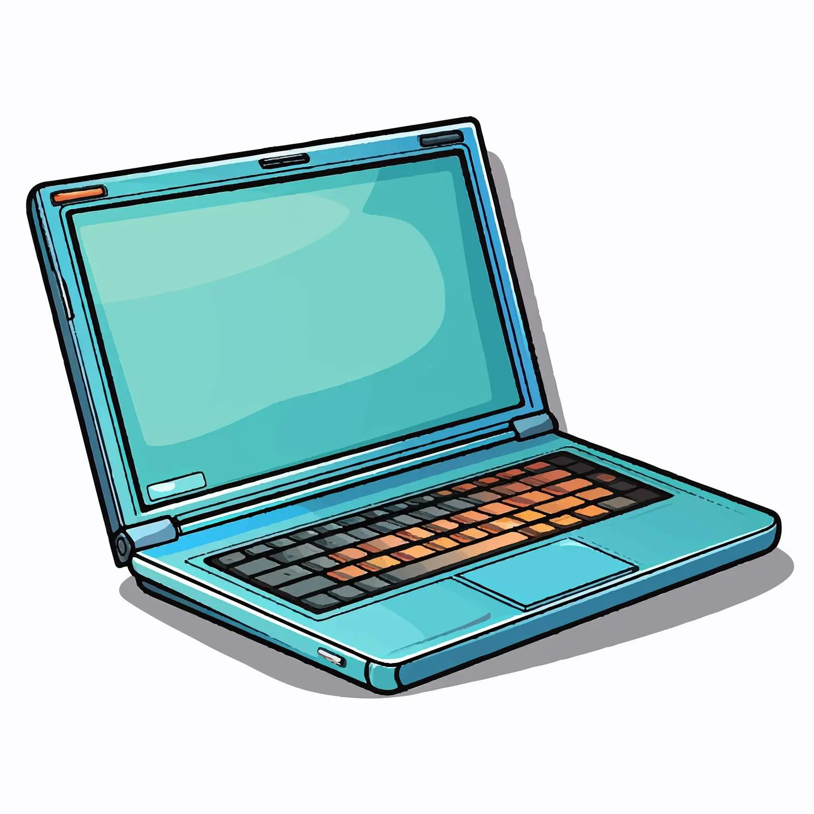 Cartoon Laptop Vector Illustration Design — free download from Dotvec