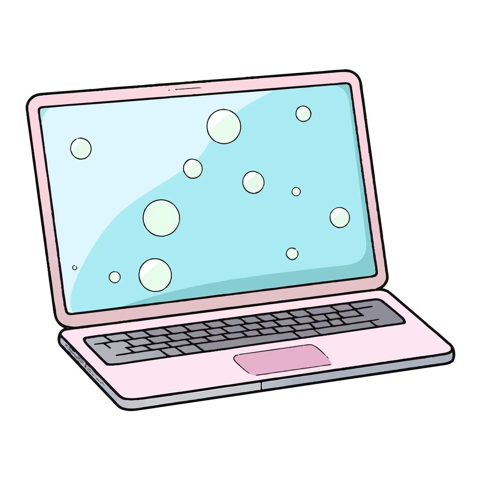 Laptop Vector Illustration on White Background — free download from Dotvec