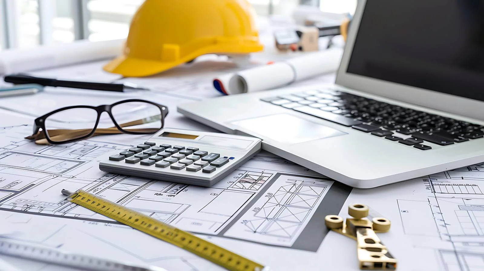 Office Desk Drawings Inspection via Laptop — free download from Dotvec