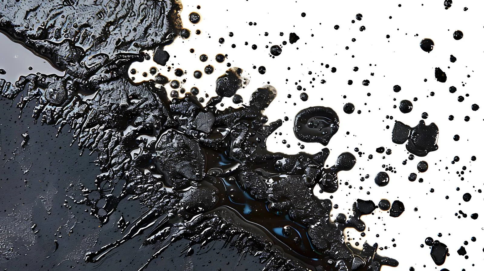 Oil Gasoline Stains on Wet Asphalt Texture — free download from Dotvec