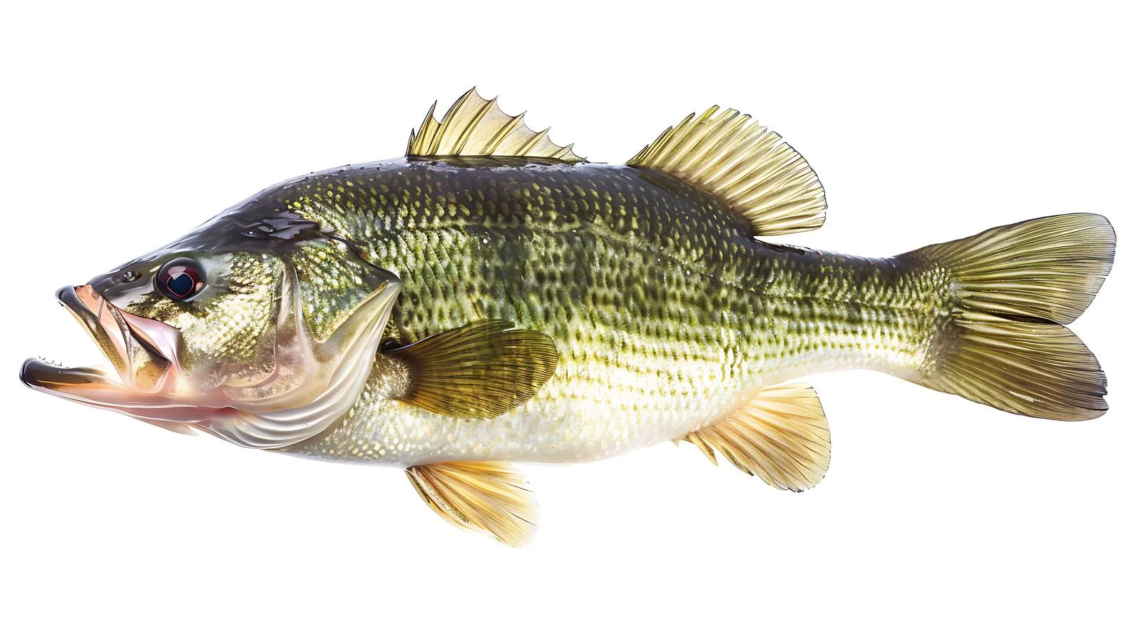 Isolated Largemouth Bass on White Background — free download from Dotvec