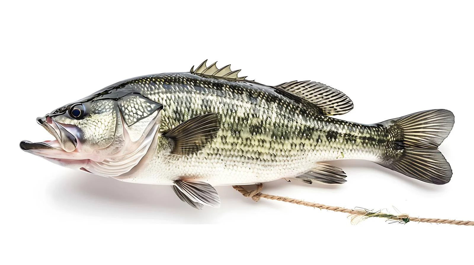 Isolated Largemouth Bass on White Background — free download from Dotvec