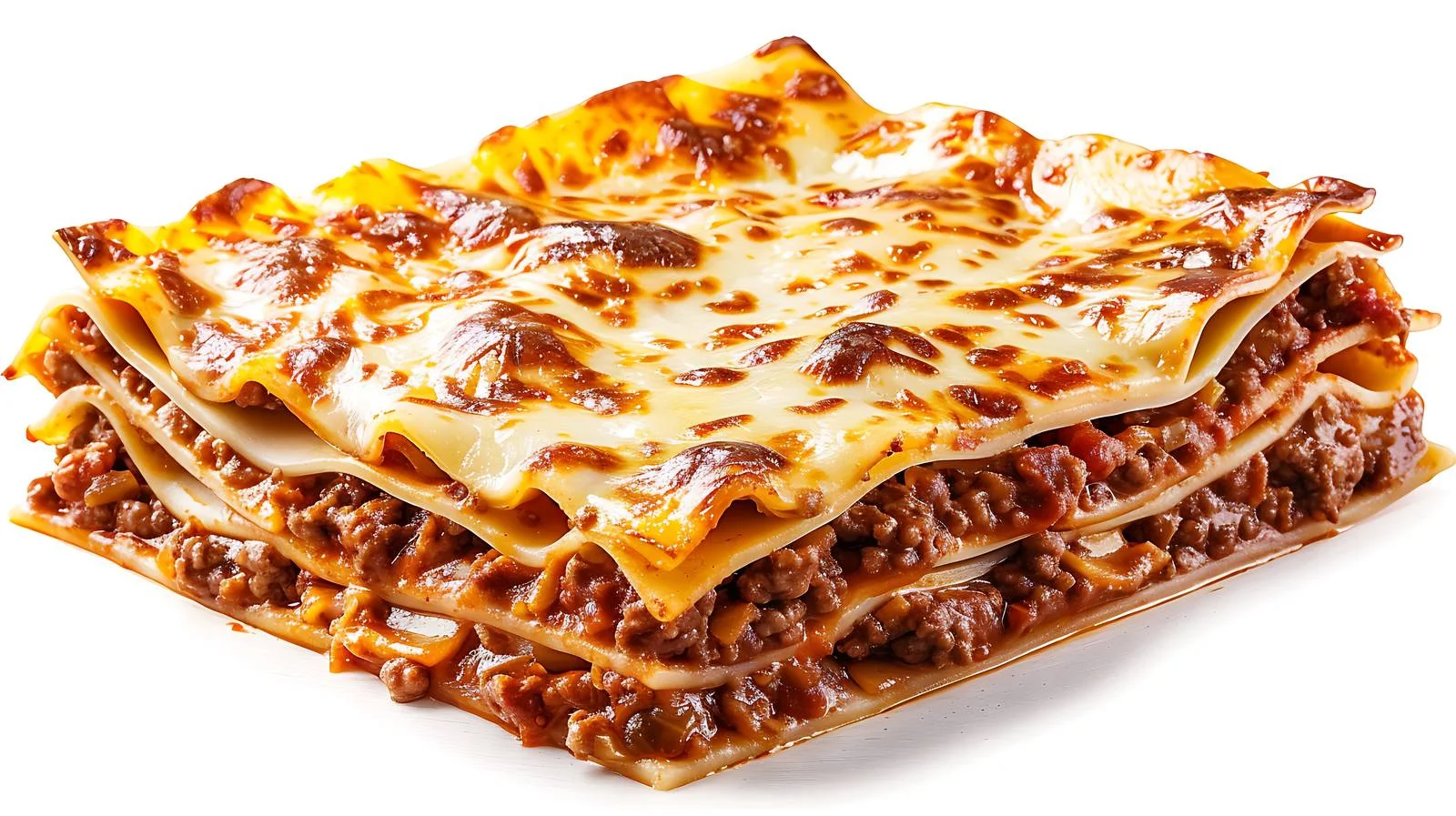 Classic Lasagne Bolognese on White Background — free download from Dotvec