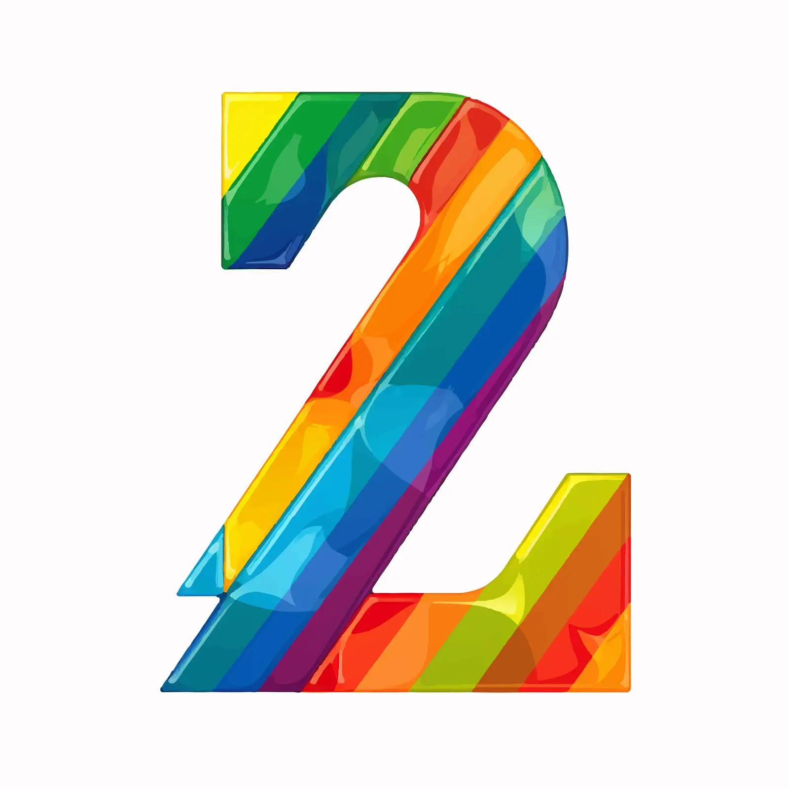 LGBT Flag Colored Latin Alphabet Cartoon Vector — free download from Dotvec