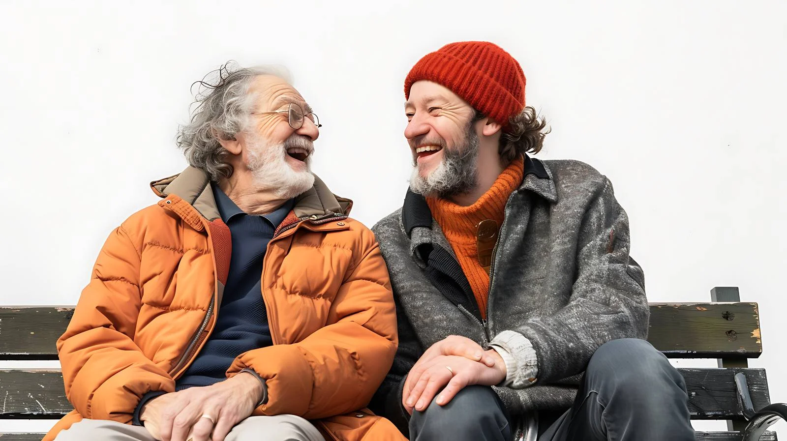 Joyful Multigenerational Bonding on Bench — free download from Dotvec