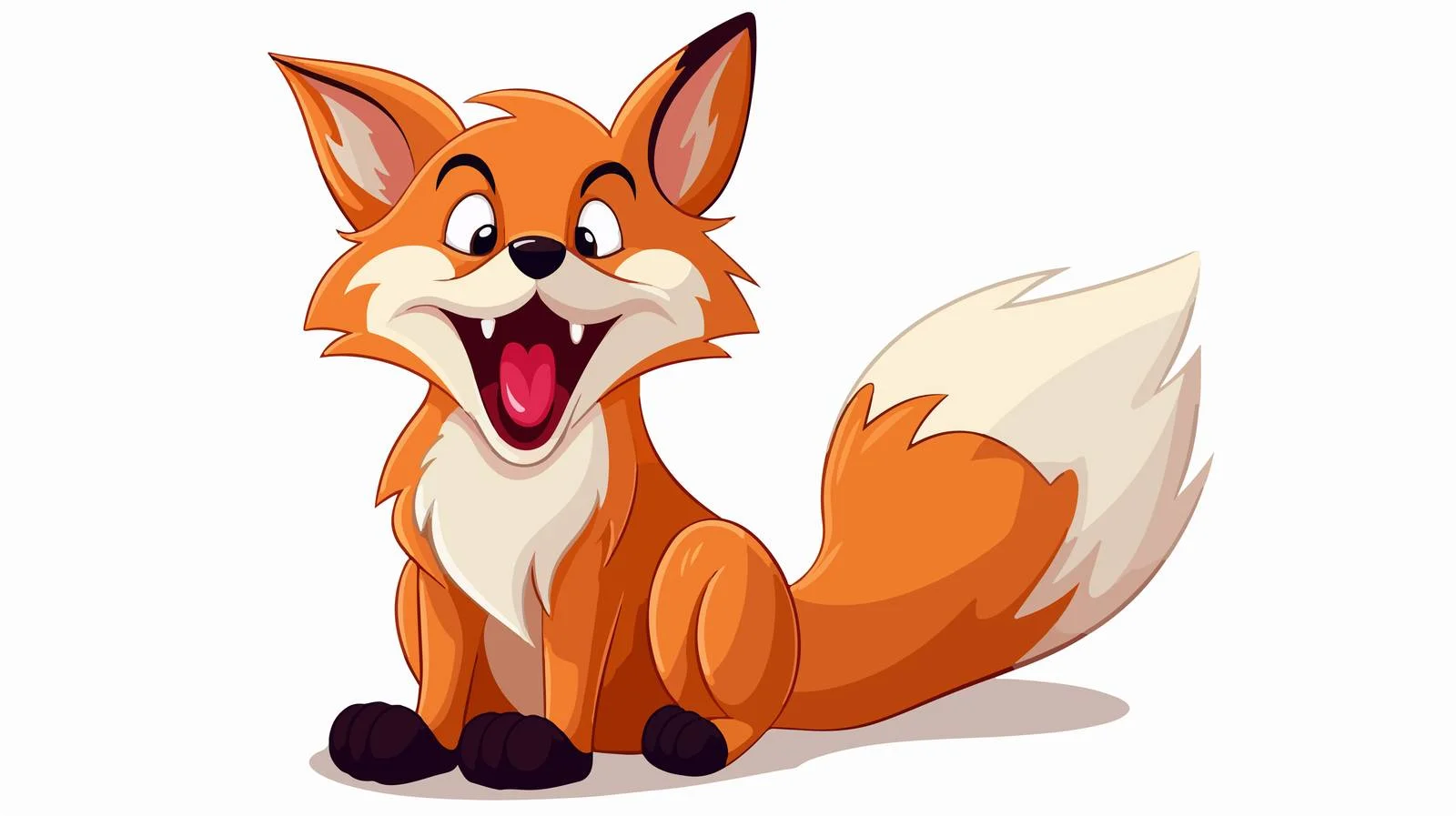 Playful Fox Vector Illustration — free download from Dotvec