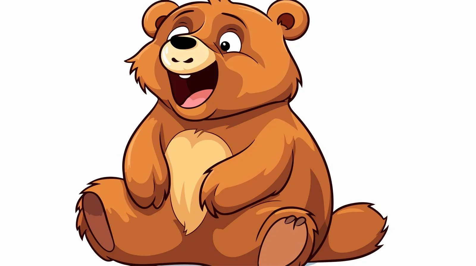 Cheerful Teddy Bear Cartoon Vector Illustration — free download from Dotvec
