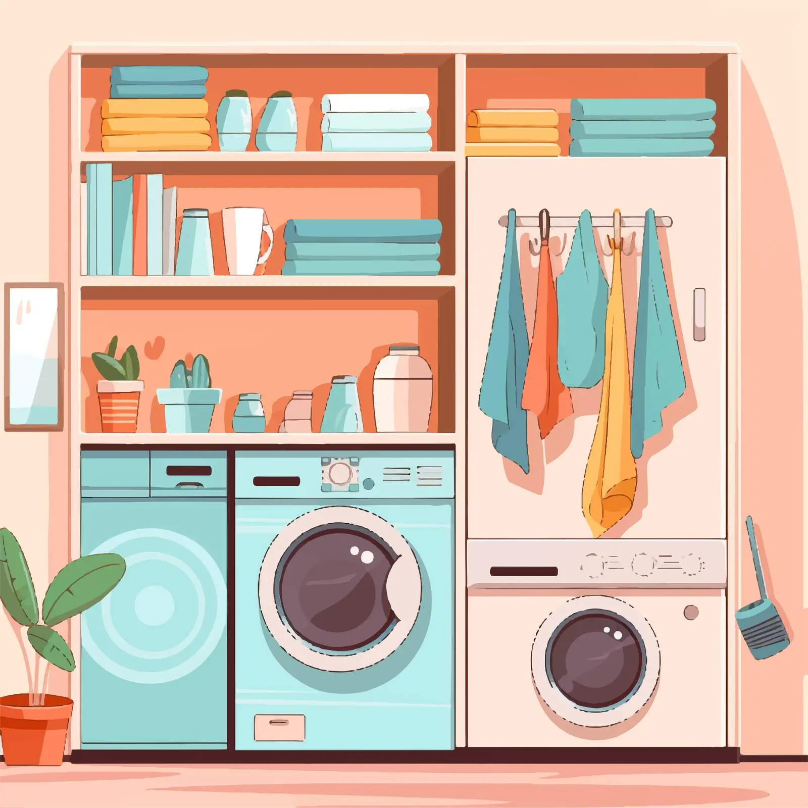 Elegant Laundry Room Interior Design Ideas — free download from Dotvec